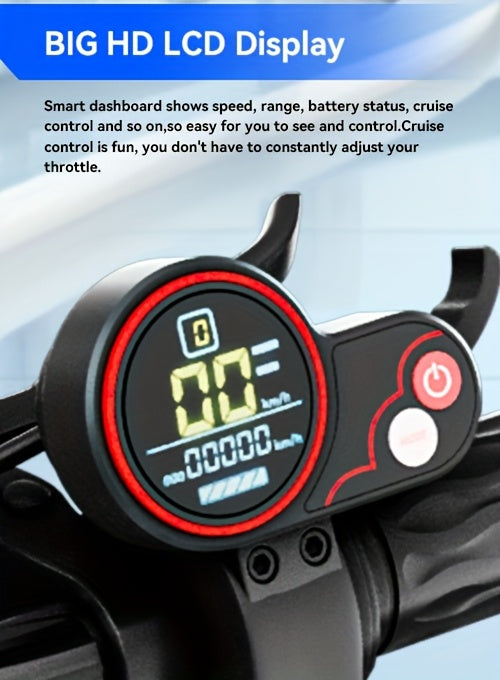 Aoniu M4 Electric Scooter for Adults with Seat Fast 25-30 Speed Off Road Heavy Duty 300 Lbs 10 Inch Foldable E Scooter Mobility Folding Bike for Men 30 to 40 Miles Long Range E Scooters