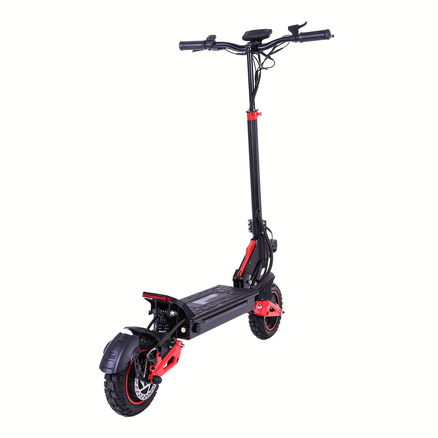 Folding Electric Scooter for Adults with 10" Off-Road Tires, Long-Range 48V18Ah Battery, Dual Braking & Shock Absorption, Supports 264.55LB Load, Portable Mobility, Urban Commuting, Sleek Mobility, Compact Design, Highperform