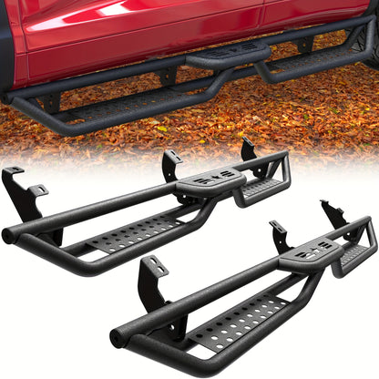 Armor Running Boards For Toyota 4Runner 2010-2024 - Side Step Rails Nerf Bars Drop Down 6" Black Running Boards - For SUV Enthusiasts - Enhance Vehicle Style & Provide Easy Access