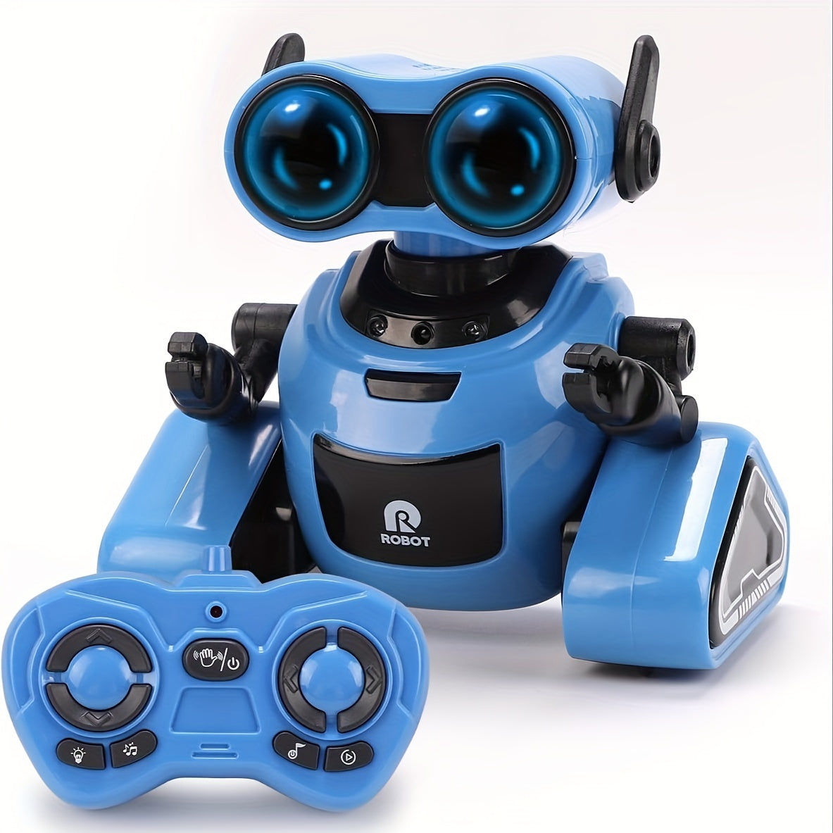 STEM RC Robot with Dance & Music, Smart Interactive Boys & Girls, Blue & Black Kids Dancing Robot,, Ideal Gift for Boys & Girls 3-6 Years Old, Robot Dog, Robot Puppy, Robot Pet, Dog Robot, Robot Jouet, Robotic Dog, Interactiv