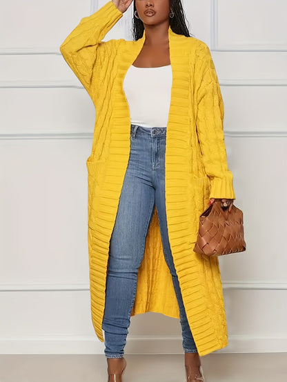 [Cardigan Sweater] Plus Size - Plus Size Cardigan Sweater A23A062