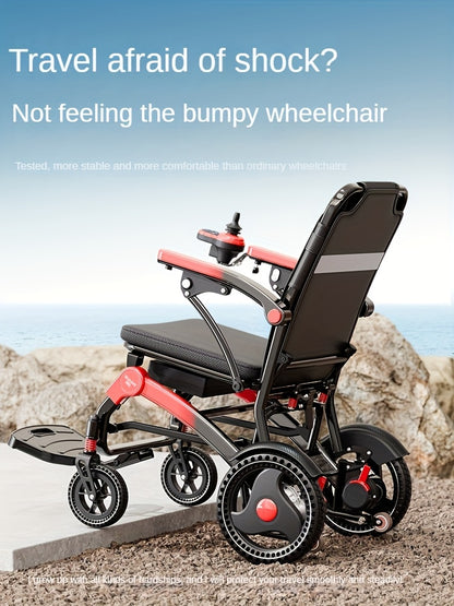Electric Wheelchair for Seniors, 500W High Power, 30+ Miles Long Range, Foldable, 350 Lbs Capacity