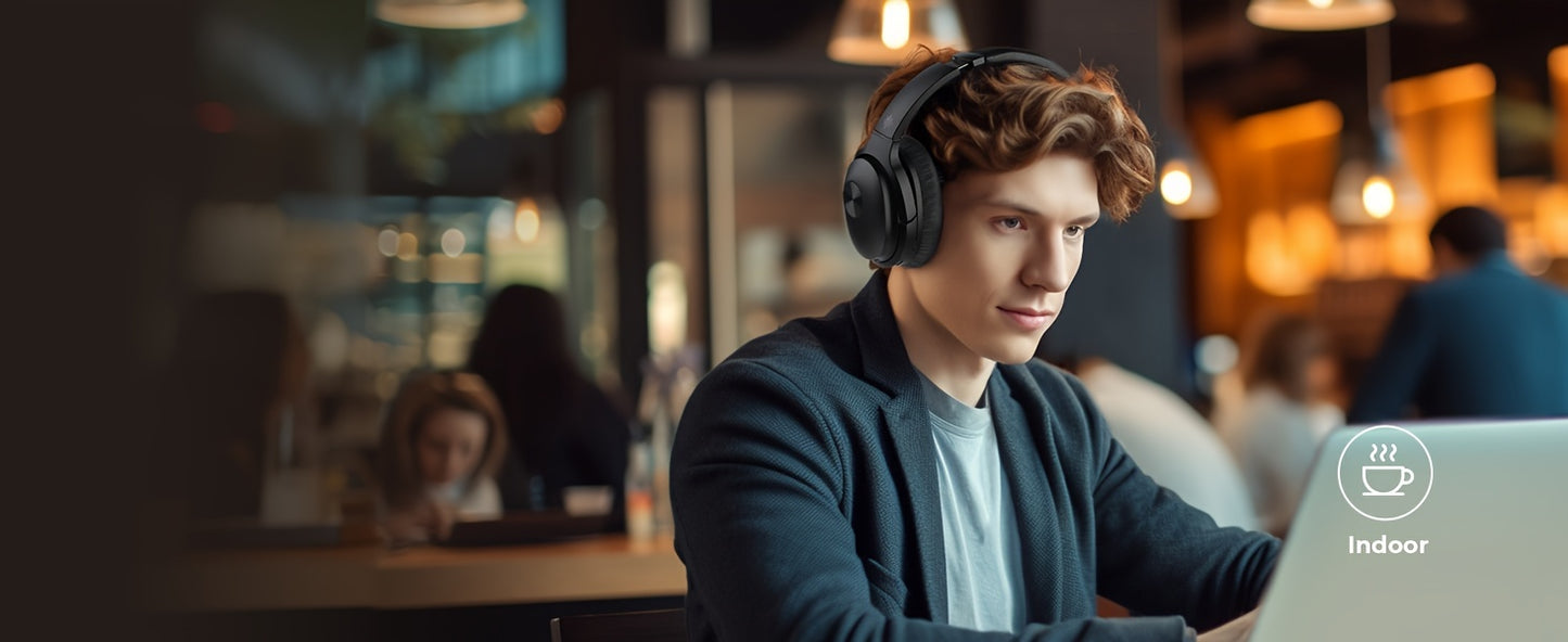 Hybrid Active Noise Cancelling Headphones Wireless Headphones