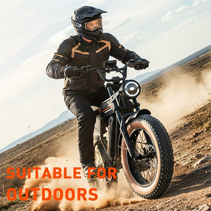 ECLIO F02 Electric Bike for Adults, 20"×4" Tire Ebike, Electric Bicycle with 48V 13Ah Removable Battery, 749W Brushless Motor, 20MPH EBike, 80-Mile Range for All Terrain, Dual Suspension and Hydraulic Brakes