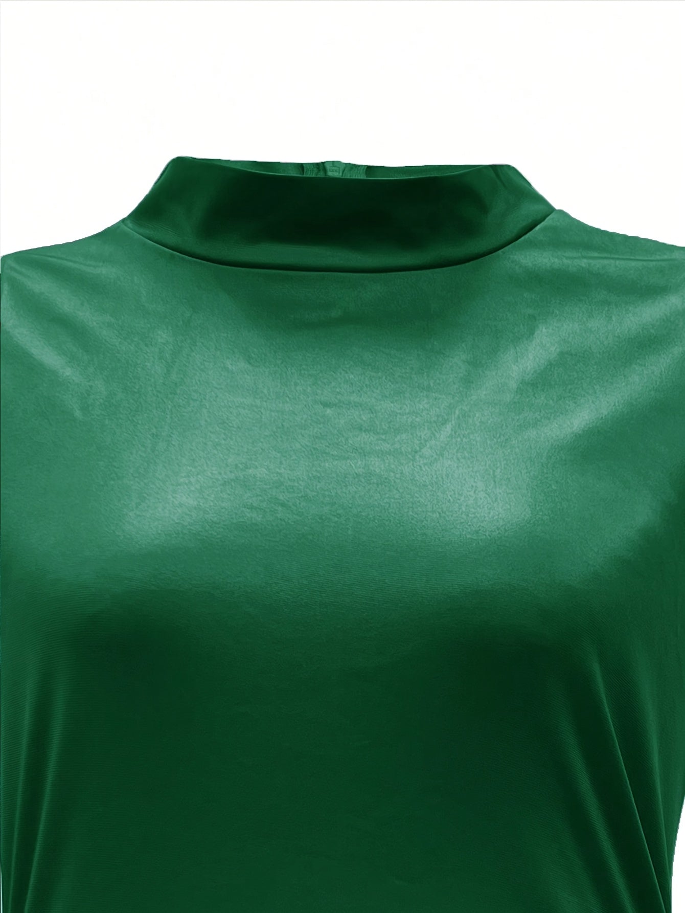 [Sexy Slit Dress] Women'S Solid Color Bodycon Hot Dress with a Stylish Belt, Fitted Long Sleeves, And a Sexy Side Slit, Mid-Length.
