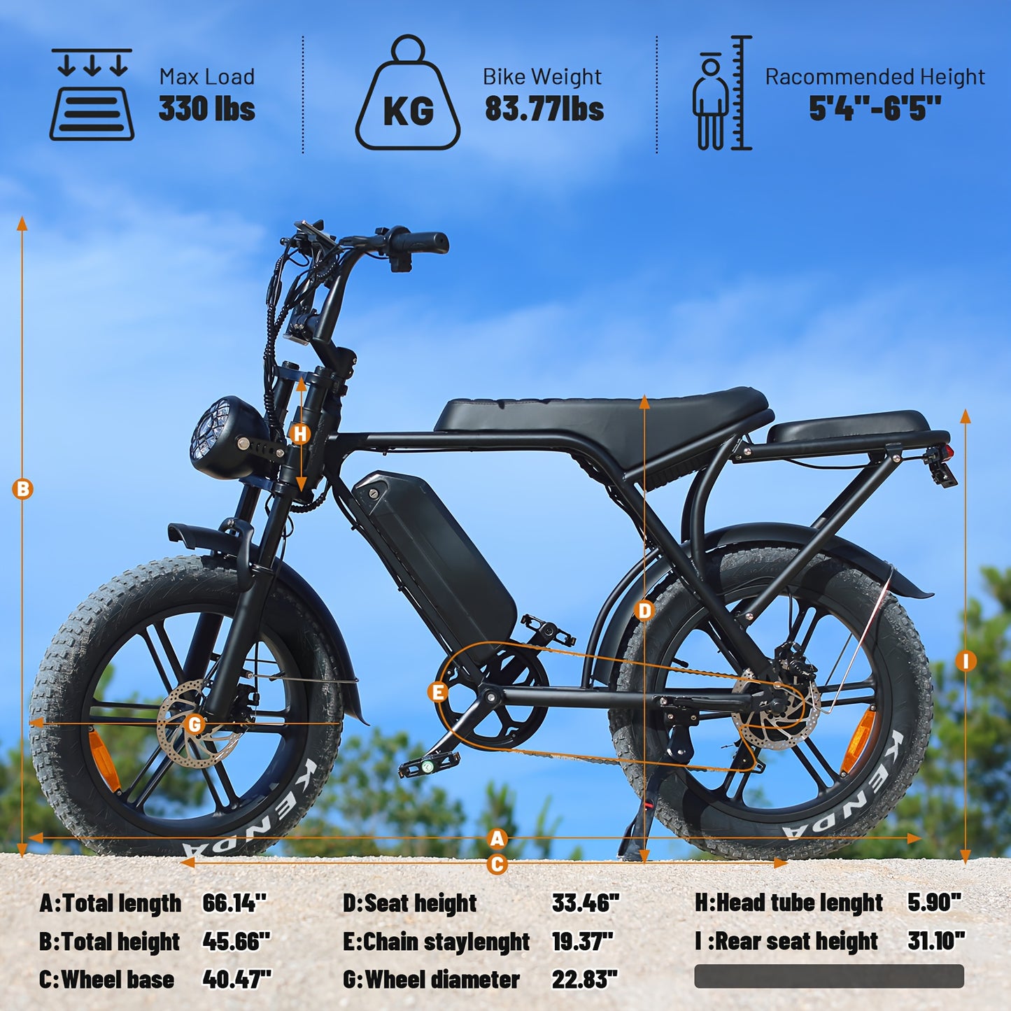 Electric Bike, V8 Electric Mountain Bike With 740W Motor 48V 15Ah Removable Larger Battery 25km/h 20" Fat Tire E Bike 7-Speed Adult Electric Bicycles, Electric Dirt Bike, Electric Mountain Bike, Electric Bicycle For Adults, E