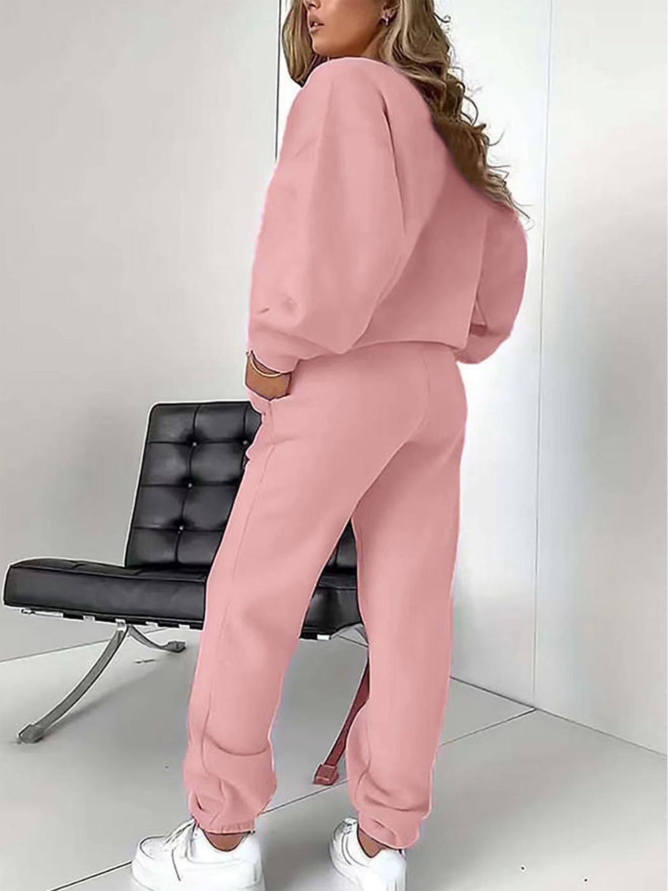 Graphic Print Two Piece Set, Crew Neck Sweatshirt & Pants, Women's Clothing, Fall Clothes For Women, Sweat Suits Women Two Piece