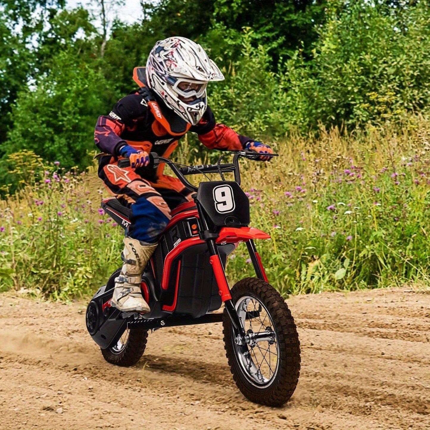 Christmas Gifts Birthday Gifts for Kids Boys Girls Dirt Bike Electric, 350W Electric Motorcycle-Up to 14.29MPH, 2-Speed Modes Motorcycle for Kids Ages 8-12, Max Weight 135 Lbs Pink/Red/Green/Blue NO.9