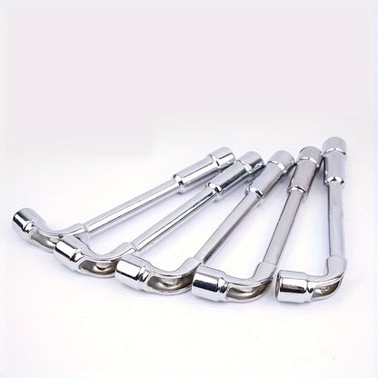 8pcs L-Shaped Socket Wrench Set, Metric 6-19mm L-Shaped Hex Key Set, L-Shaped Double-Ended Socket Wrench, Suitable for Automotive Maintenance, Construction, Furniture Care and Maintenance, Daily Maintenance