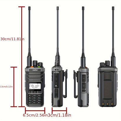 Radtel RT-860G GPS Ham Radio & CB Radio - 1024-Channel Dual Band Long Range Walkie Talkie with NOAA Weather, GPS Navigation, SW/SWB FM/SSB Modes, Type-C Charging, HF/VHF/UHF/Aviation AM/USB/LSB/CB/SSB, 4500-Channels, 50W High