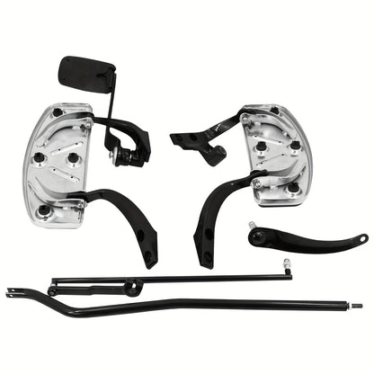 Complete Kit for Floorboards And Foot Pedals Compatible with for harley Dyna FXD Models from 2006 to 2017