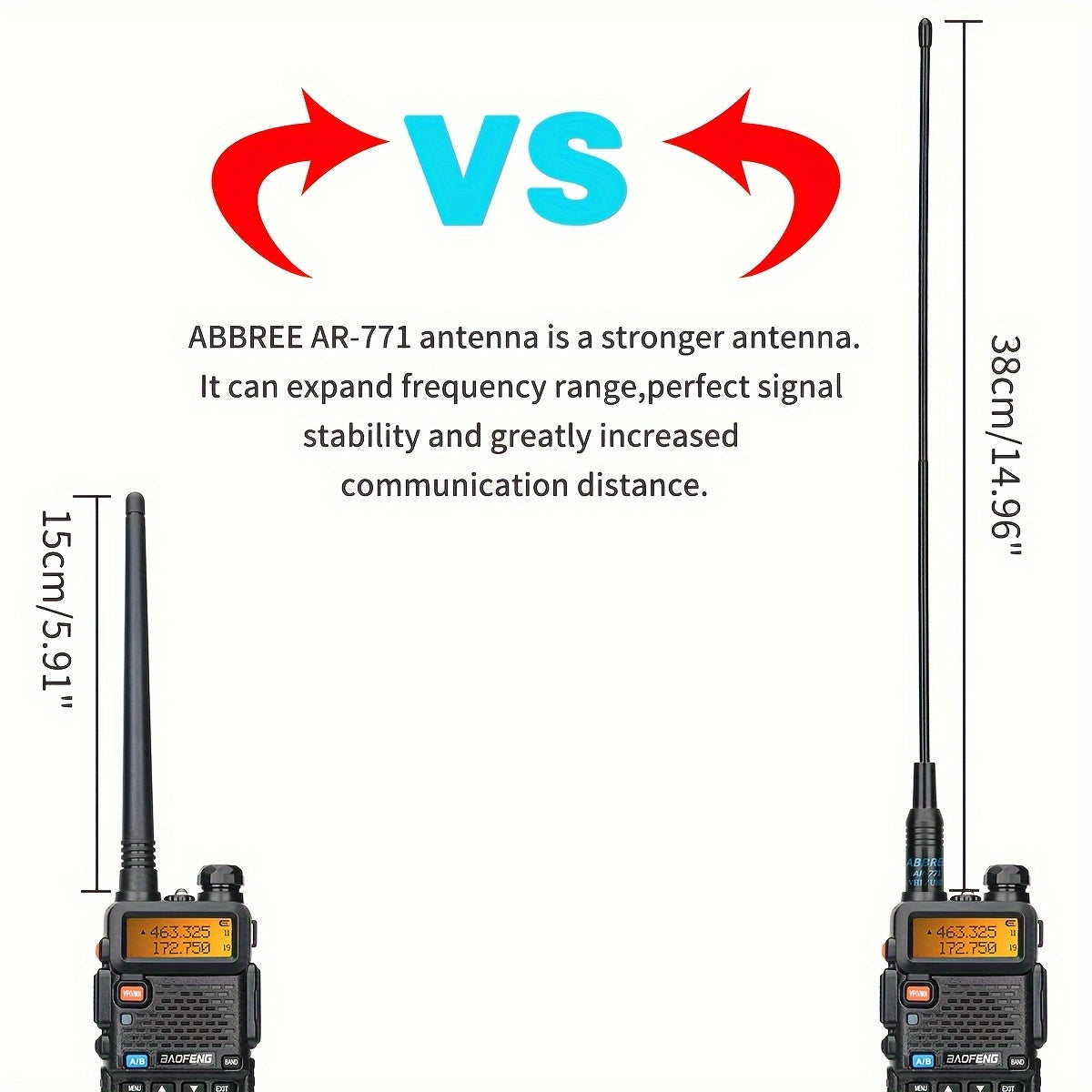 BAOFENG 8W Max Power Ham Radio Long Range Dual Band VHF UHF Handheld High Power 3800Mah Rechargeable Walkie Talkies Handheld Two Way Radio with High Gain Long Antenna, Programming Cable, Speaker Mic And Earpiece Full Kit, 2Pa