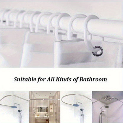 1pc/4pcs Bathroom Bath Shower Curtain Set with 12 Hooks, Toilet Seat Bath Mats and Rugs Non-slip Carpet Toilet Covers, Polyester Curtain for Bathroom Accessories Home Decor