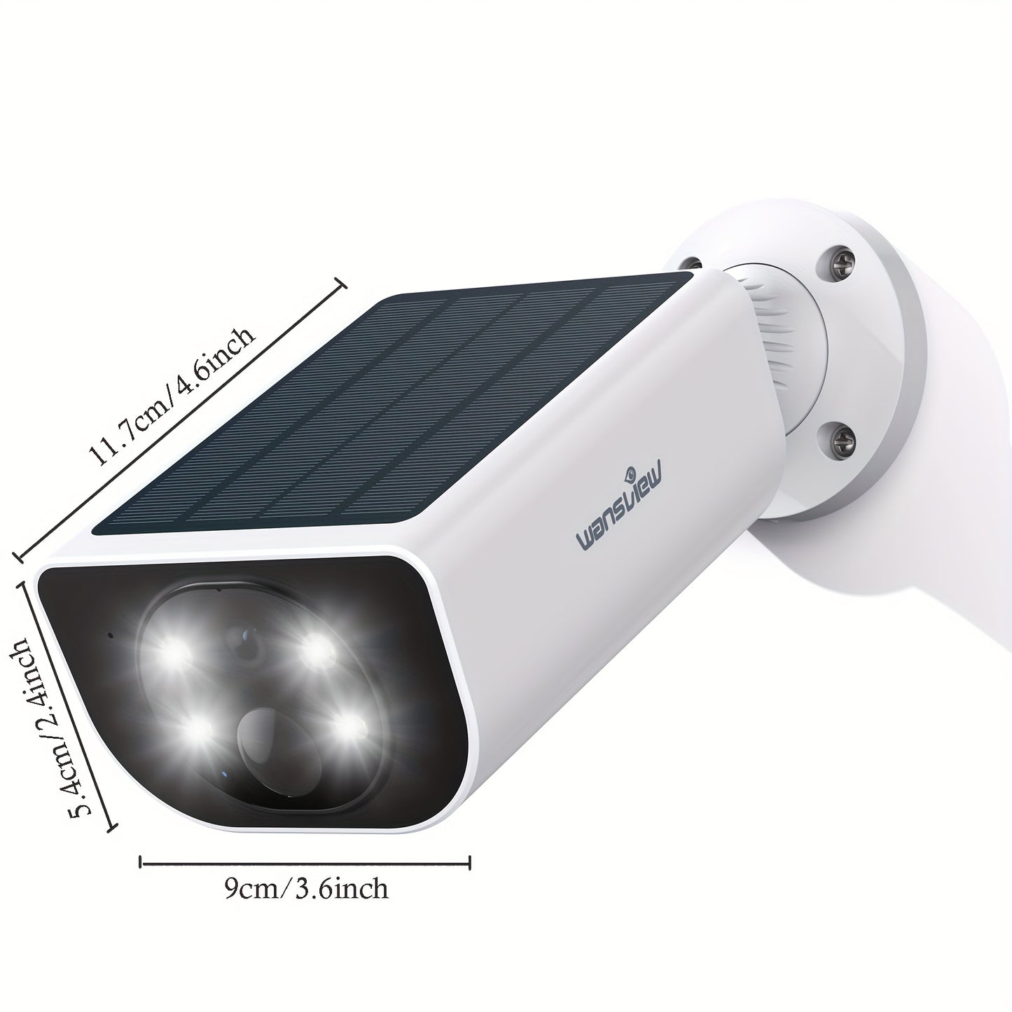 Wansview Solar Security Cameras Wireless Outdoor High Quality, Wireless Security Camera, 2K HD Resolution, Color Night Vision, Two-Way-Audio, Motion Detection, SD Card/Cloud Storage, Compatible with Alexa/Google Home