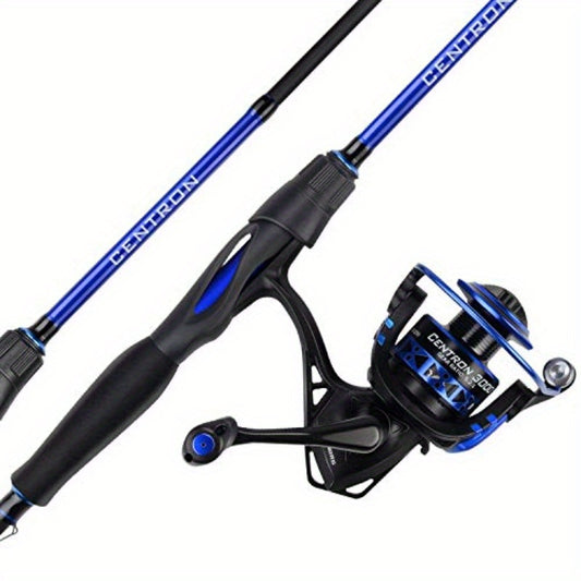 KastKing Centron Fishing Rod and Reel Combo Spinning and Baitcasting Combos IM6 Graphite 2pcs Blanks Stainless Steel Guides with Ceramic Rings Contoured EVA Handles and Fighting Butt