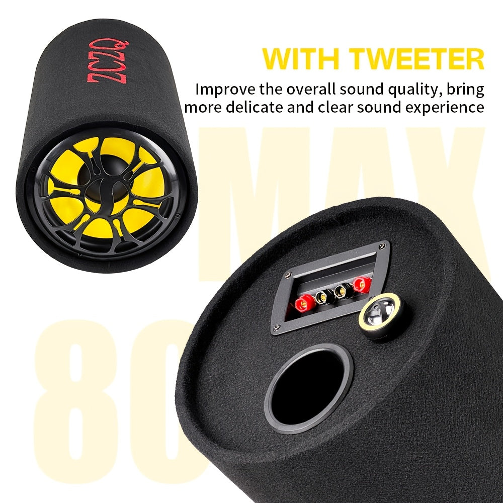 MAX.800W 10-inch Car Round Passive Subwoofer, Delivering Excellent Bass Performance and Powerful Sound, Enhancing and Improving Audio Quality. This 12V High-power Full-range Subwoofer Elevates Your Driving Experience with Pre