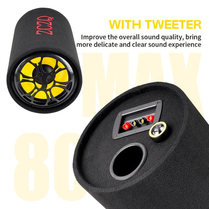 MAX.800W 10-inch Car Round Passive Subwoofer, Delivering Excellent Bass Performance and Powerful Sound, Enhancing and Improving Audio Quality. This 12V High-power Full-range Subwoofer Elevates Your Driving Experience with Pre