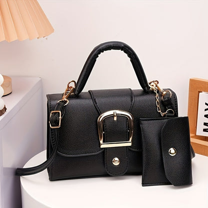 [Square Crossbody Bag] Women'S Small Square Crossbody Bag - Lightweight Synthetic Purse with Snap Closure, Compact Everyday & Formal Bag in Orange, Pink, Blue, Yellow, White, Black - Minimalist Chic Handbag for Women, Crossbo