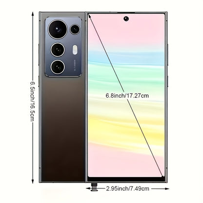 2026 New S25 Ultra Android Smartphone | 6.8-Inch 5G Unlocked Android 14 With 12Gb+512Gb Storage, Facial Recognition, Phone Case, Screen Protector, Headphones, And Charging Cable | Ideal For Daily Use, Travel, And Large-Screen
