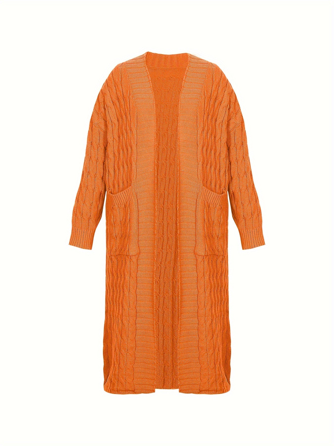 [Cardigan Sweater] Plus Size - Plus Size Cardigan Sweater A23A062