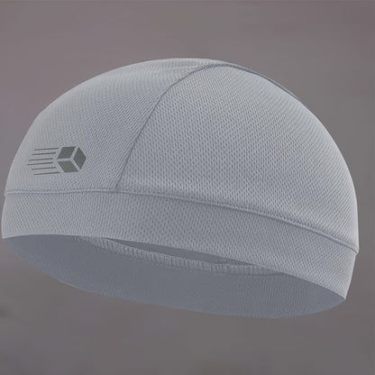 1pc Unisex Cooling Cap, Cycling Headband with Cooling Liner, Stretchy Work Cap, Summer Sweat-Absorbing Beanie, Breathable Mesh Skull Cap for Running, Lightweight Quick-Dry Sports Cooling Riding Skull Cap, Motorcycle Accessory