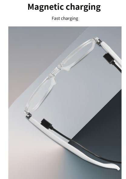 All-in-One Smart Glasses: Advanced blue light filtering & photochromic lenses, open-ear HD audio, and ultra-lightweight design. Enjoy seamless calls, music, and all-day comfort.