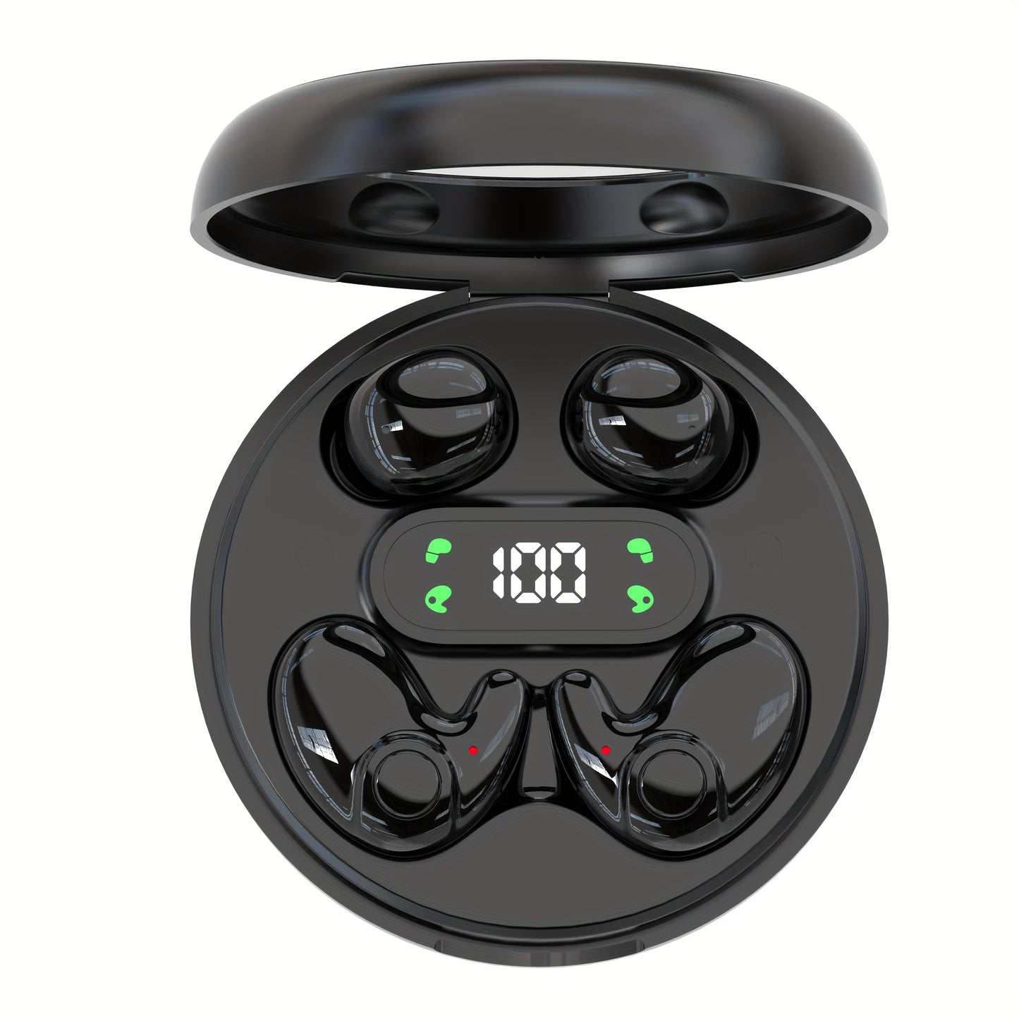 2 Pairs Of In Ear Wireless Wireless Earbuds, Invisible Mini Sleep Earbuds, Long Battery Life, Comfortable To Wear, High Fidelity Sound Quality, Intelligent Noise Reduction, Bass Loop, Touch Control, Digital Display Screen, Of