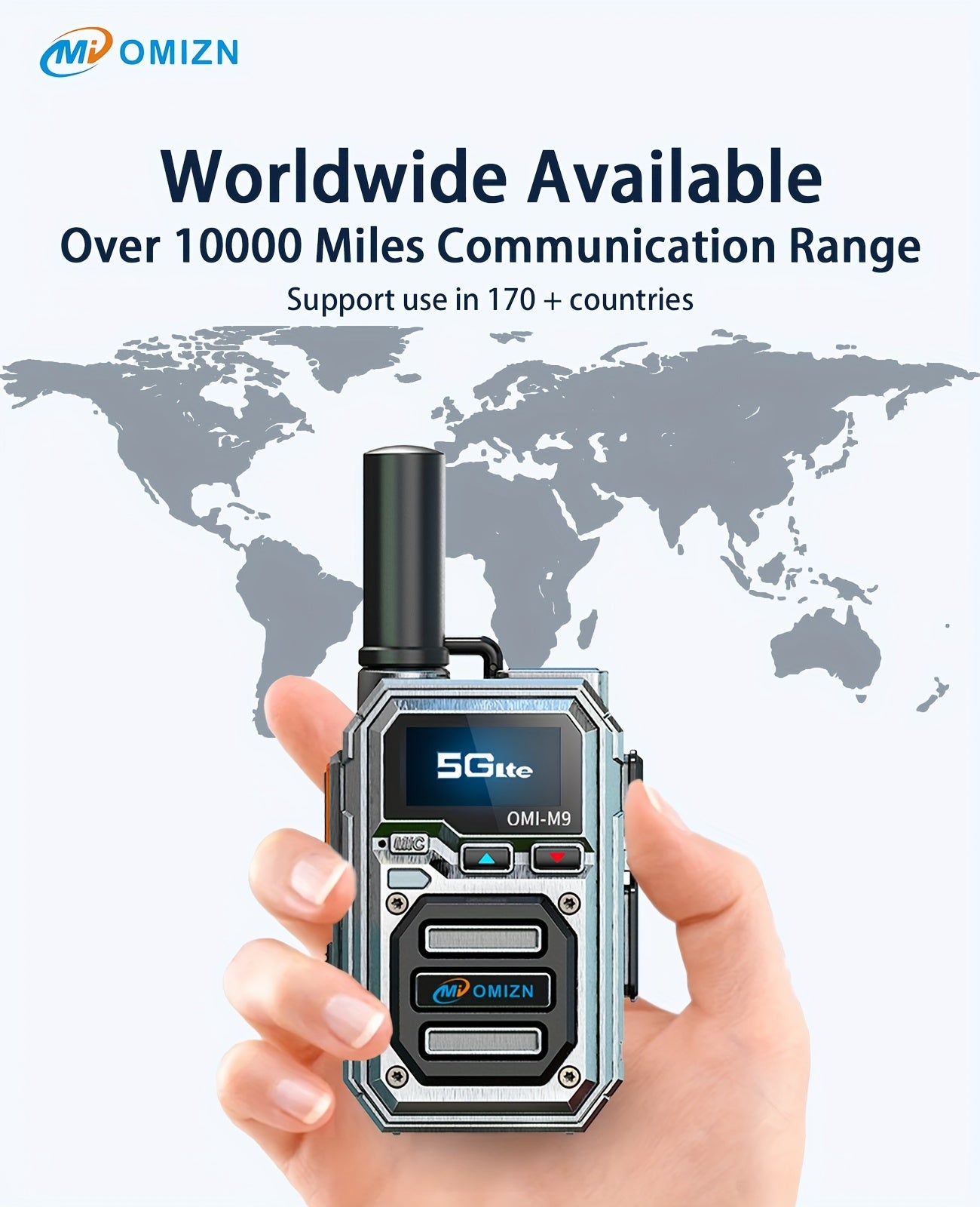 Ultra-durable Aluminum Alloy 2-way Radio for Worldwide Use.Perfect for Outdoor Adventures, Job Sites & Emergencies. FCC.