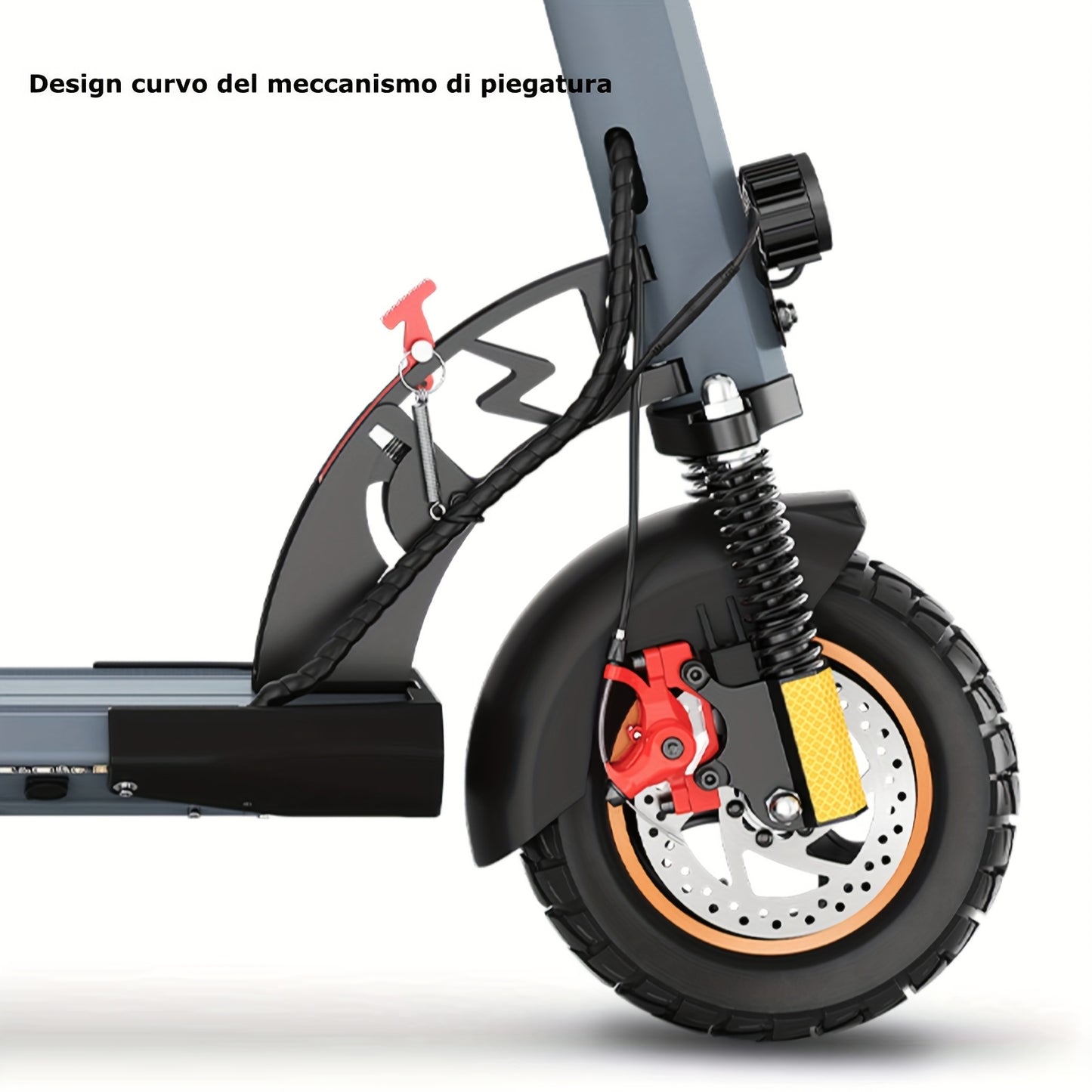 Electric Scooter 10"Off-Road Tires, 700W Motor, 32Km/H Fast Electric Scooter, Up to 25-35Km Range Offroad Electric Scooter for Adults, Commuting, Foldable Electric Scooter Halloween, Christmas Gifts