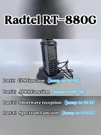 Long Range Walkie Talkie Unlimited Range, Ham Radio Long Range, Rapid Radio Cb Radio, Radtel Rt-880g 10w Professional Two-way Radio With Gps & Aprs, 1024 Channels, Hf/vhf/uhf Multi-band, Aviation Am Receiver, 2.4" Color Displ