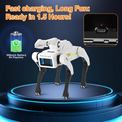 Interactive Robot Dog with Claw - STEM Control Suitable for Age 6+, 30+ Actions, Voice Command with Siri, Durable -Free Design for 6+ Years - Educational Robot Pet