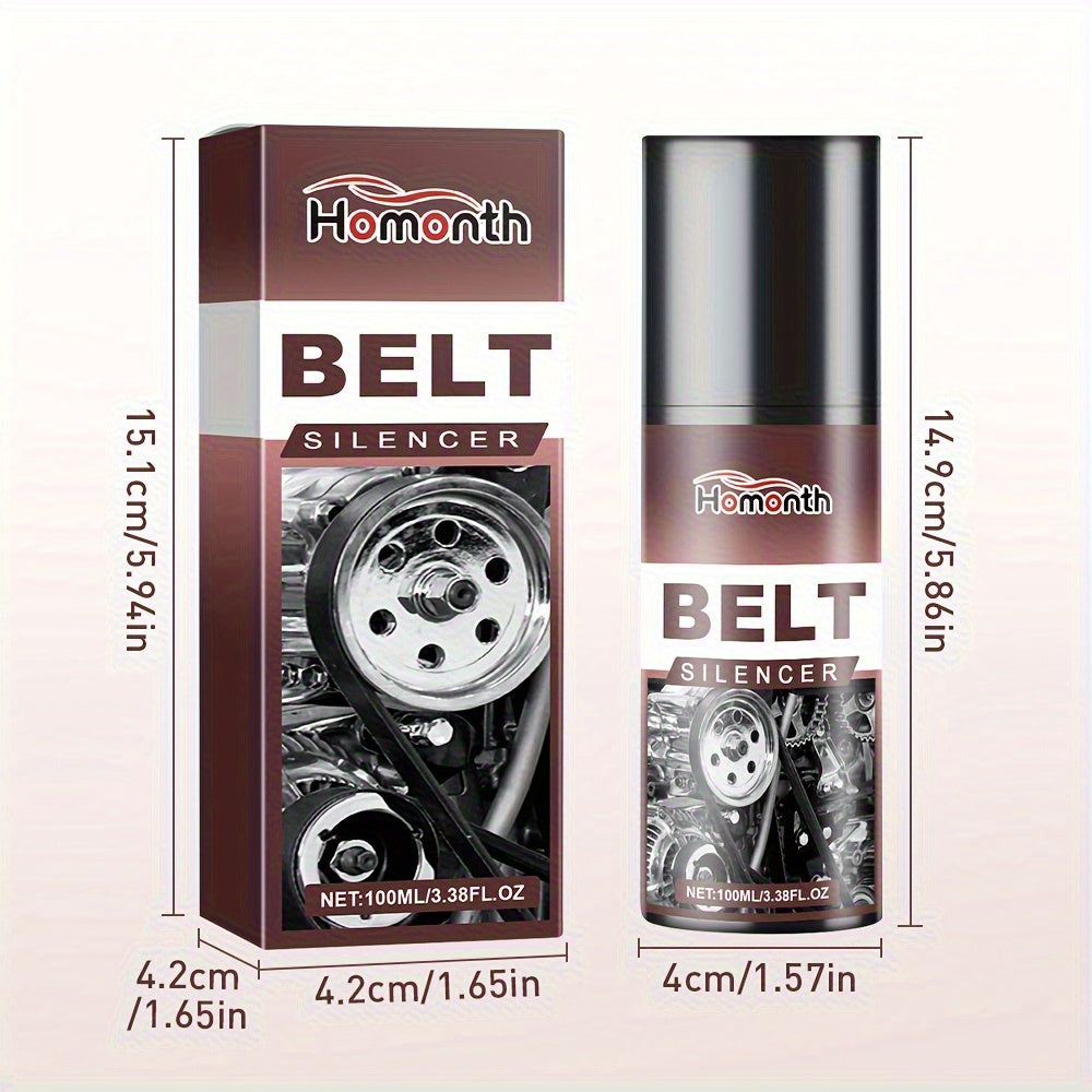3pcs Engine Belt Silencer, Automobile Belt Lubricant, Engine Noise Reduction Spray, Aging Rubber Protectant And PE Formula Can Enhance Durability And Protection, And Are Used for Automobile Engine Belt Protection And Maintena