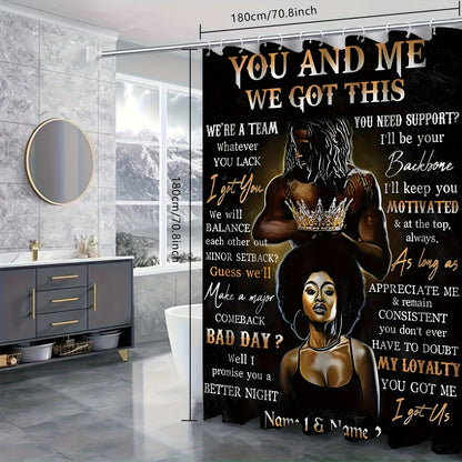 4pcs Shower Curtain Bathroom Sets, Fashion Shower Curtain Sets with Rug, Abstract Modern Shower Curtain Set, with 12 Hook, Bath Mat, U-shaped Bath Mat And Toilet Seat Cover, Bathroom Home Decor And Accessories