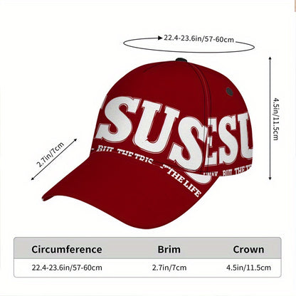 1pc Jesus The Way, Truth & Life Print Baseball Cap - Adjustable Snapback Hat with Vibrant Full-Body Design, Durable Polyester for Running, Sports, Streetwear - Ideal for Halloween, Christmas, Thanksgiving, Running Headwear, F