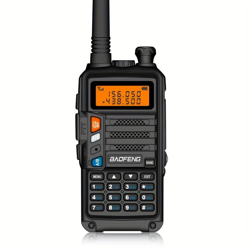 BAOFENG Walkie Talkie - Handheld Multi-Band Reception & Transmittance, Portable Dual-Way Radio with Large Capacity, High Power, Long-Range Communication, LED Flashlight, and Radio Frequency Monitoring, Walkie Talkie Designed