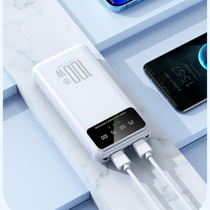 65000mAh High-capacity Portable Power Bank, Portable USB Charger, for iphone17/ 16/ 15/ 14/ 13/ 12/ 11/ XS, Portable Charger with LED Power Display Outdoor Travel Emergency Backup Power Bank, Best Gift for Halloween And Chris