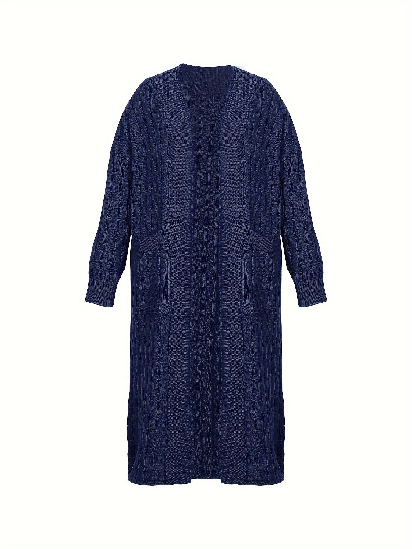 [Cardigan Sweater] Plus Size - Plus Size Cardigan Sweater A23A062