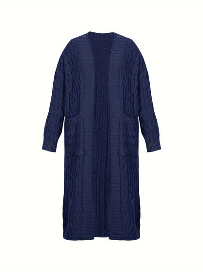 [Cardigan Sweater] Plus Size - Plus Size Cardigan Sweater A23A062