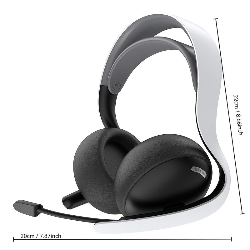 FonkiiDokii 7.1 Surround Sound Gaming Headphones with Noise Isolation, 3.5mm USB-C Cable & Built-in Mic | 2.4G Wireless, 5.4BT Connection, Comfort Fit, Closed-Back Design