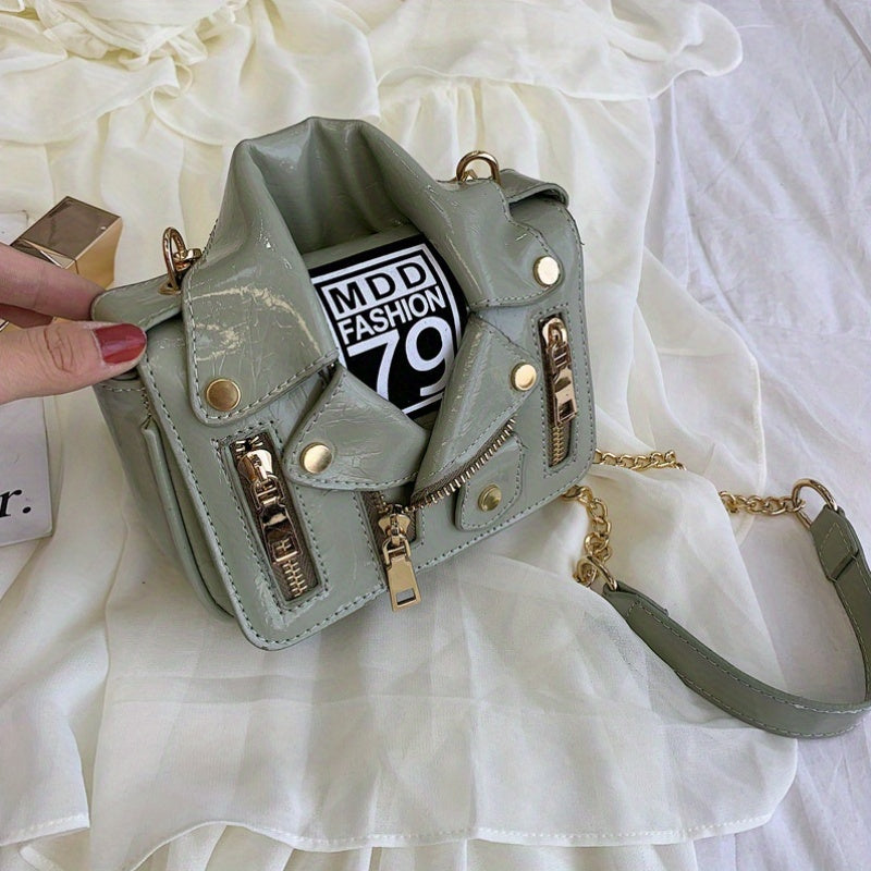 Women'S Korean-Japanese Inspired Chain Crossbody Bag with Detachable Strap - Multi-Functional Wallet Handbag, Golden-Tone Hardware & Zipper Closure, Synthetic, Casual to Formal Purse in Black, Army Green, White, Pink, Yellow
