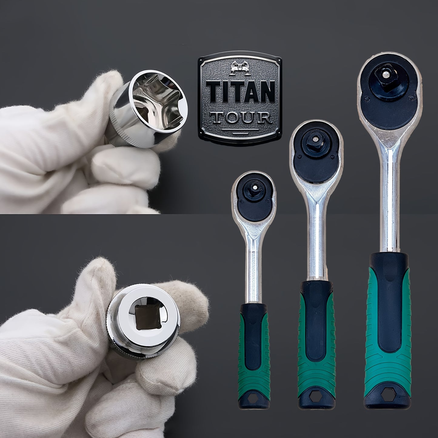 899/216/53PCS Or 230/65PCS Updated Tool Set, MechanicTool Kits for Auto Repair And Household Mechanical Tool Kit for Car Bike Repair Tools, 1/2 *1/4" 3/8 "drive Depth And Standard Sockets, Ratchet Torque Wrench Screwdriver So