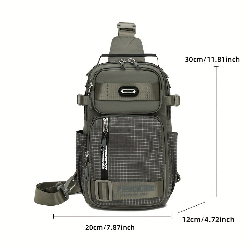 Unisex Fashion Anti-Theft Crossbody Bag - Lightweight Oxford Material, Secure Zip Closure, Adjustable Strap, Perfect for Travel & Everyday Use, Crossbody Ba