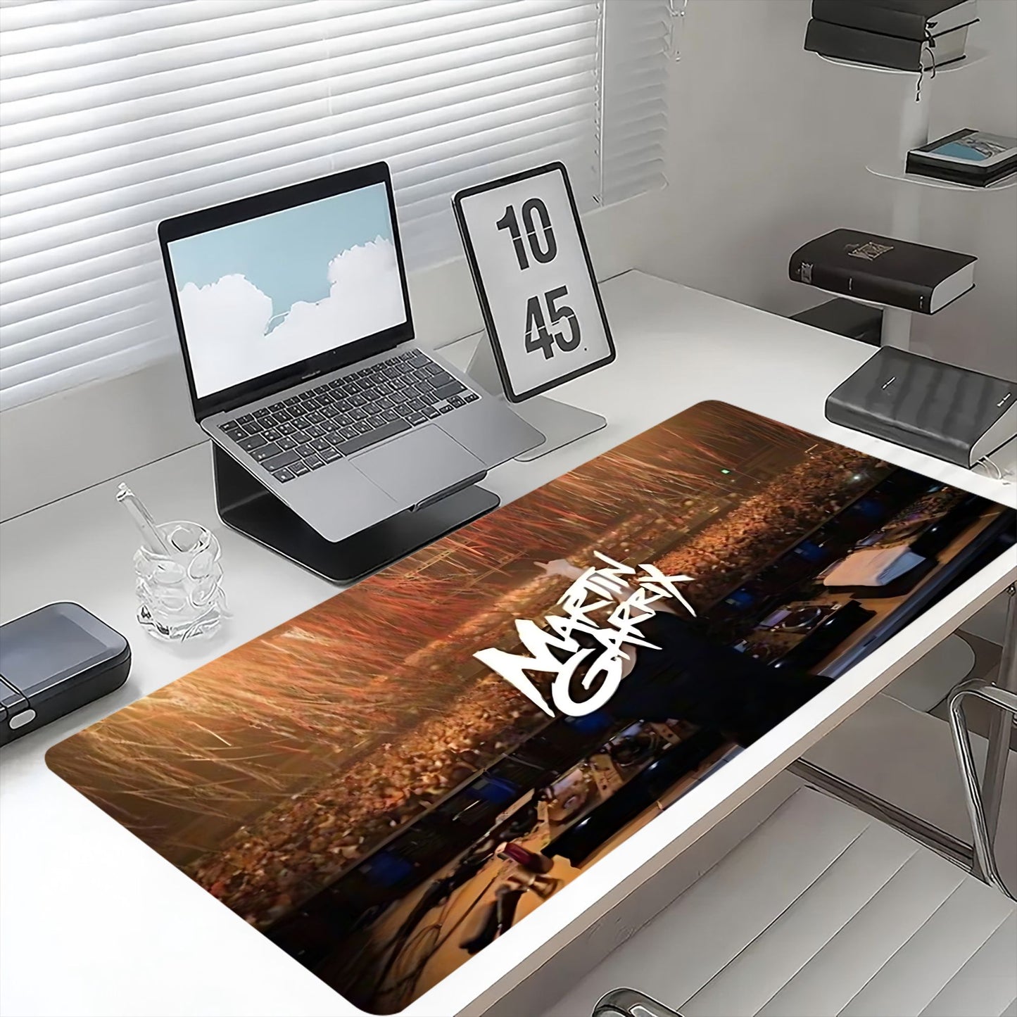 Martin Garrix Logo Gaming & Office Mouse Pad - Non-Slip Rubber Base, Smooth Tracking Surface, DJ-Inspired Desk for PC/Laptop, Durable Computer Accessory with Iconic Signature Design for Fans