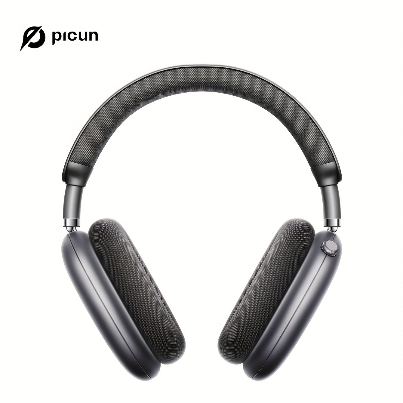 Picun F8Pro Wireless Over-Ear Headphones with 52dB Hybrid ANC, Hi Res Audio, 140H Playtime, Dual Device Pairing, 5 Mic ENC & Detachable Fabric Cushions All Day Comfort for Work & Travel, Picun
