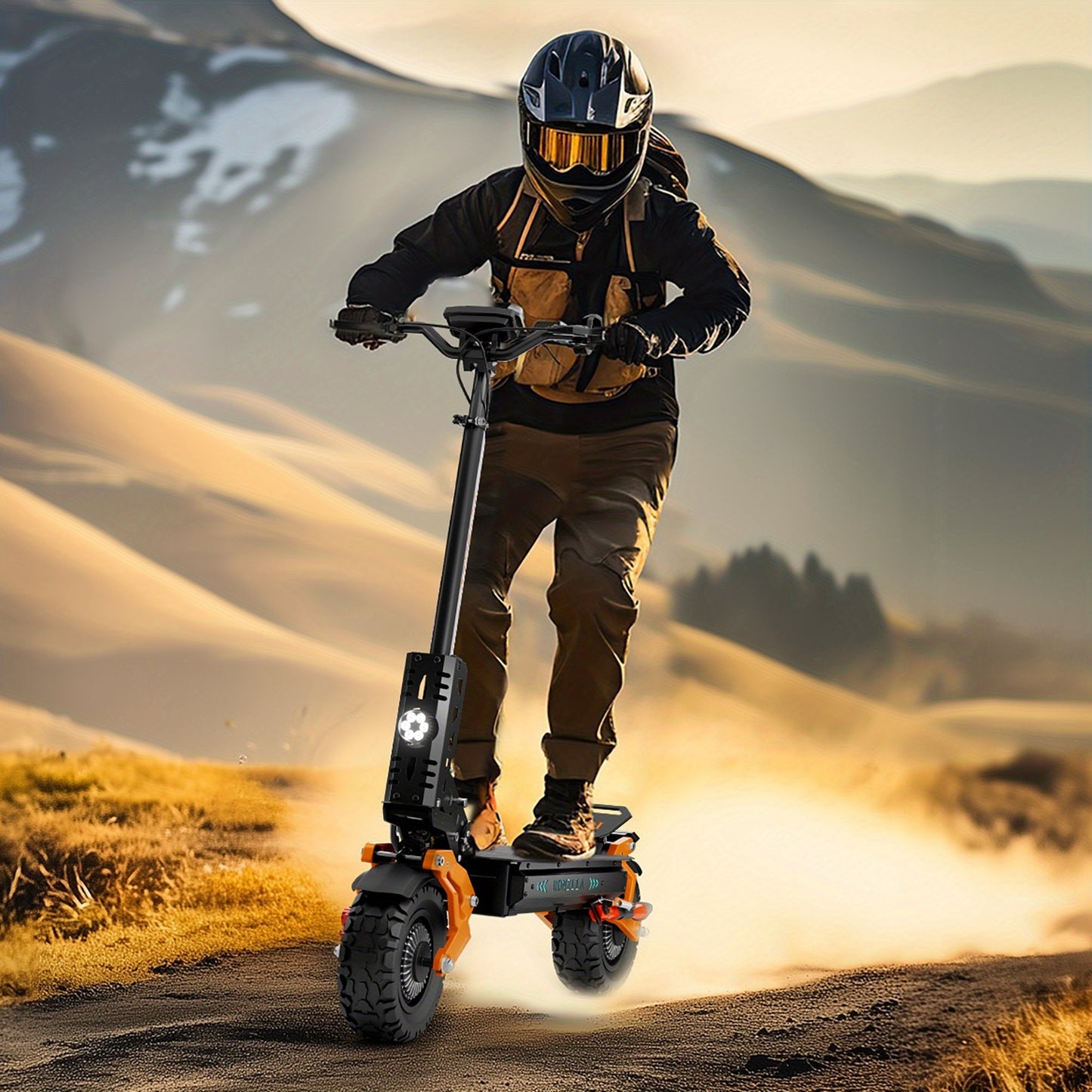 Fast Electric Scooter 60V 28.8A, 749W Dual Motor System for Unbeatable Speed, 60 Miles Long Range, Off Road All Terrain 11 Inch Tires, Full Suspensions & Seat, A True Hyper Scooter And One Of The Fastest Heavy Duty E-scooter