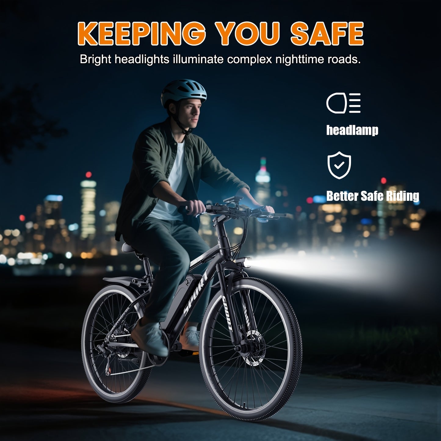 This 26-Inch Electric Bike Features a 48V 10AH Removable Battery, a Peak Power Motor of 749W, a Range of Up to 45 Miles, a Maximum Speed of 24MPH, And 7-Speed Settings for Smoother Rides. It Makes a Perfect Gift Option.