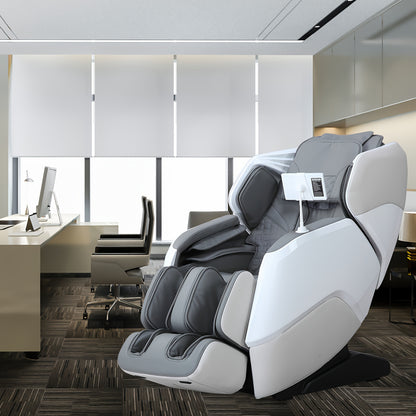 Three Colors Black, Beige, And Gray 4D & 2D Dual-Mechanism Massage Chair Full Body 2025 4D Massage Chair Full Body Zero Gravity Massage Chair With Voice Control