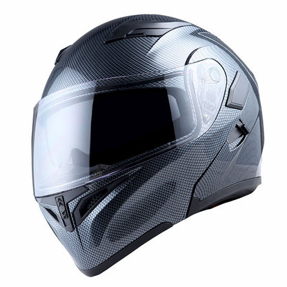 MOTORCYCLE MODULAR FULL FACE HELMET FLIP UP DUAL VISOR HELMET