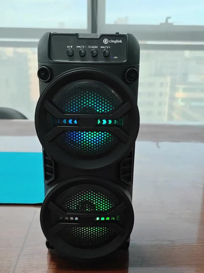 6500W Bass Outdoor Wireless Speaker, Portable Wireless Speaker, Built-in Rechargeable Battery, Dual Bass Speakers For Powerful Deep Bass Stereo, High-volume Party Sound System, The Best Valentine'S Day Gift For Your Partner