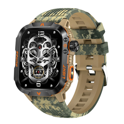 QTLJJBY Outdoor Sports Smartwatch with One-Touch Call Answering/Dialing, Message Notifications, Multiple Sports Modes, Activity Tracker (Calorie, Pedometer), Flashlight, 600mAh Battery, IP68 Waterproof, Couple's Watch, Perfec